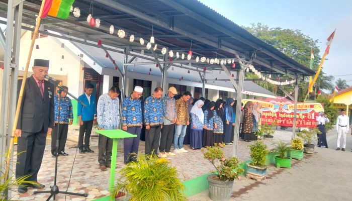Khidmat dan Sukses, UPT SMPN 1 Siak Hulu Gelar Upacara Peringatan HUT RI ke-81
