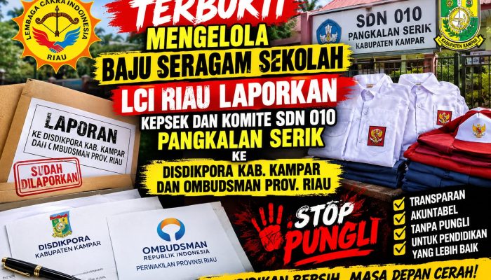 Laporkan ke Disdikpora dan Ombusdman, Kepsek Dan Komite UPT SDN 010 Pangkalan Serik Jelas Mengelola Baju Seragam Sekolah