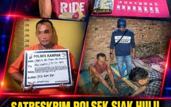 Gerak Cepat..! Reskrim Polsek Siak Hulu Tangkap Pengedar Sabu Sabu, BB 3,12 Gram Di Desa Kepau Jaya