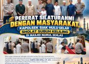 Kapolsek Siak Hulu Pererat Silaturahmi, Gelar Sholat Keliling di Masjid Nurul Ikhlas Desa Baru