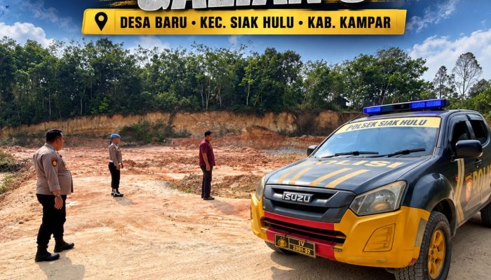Polsek Siak Hulu Cek Dugaan Aktivitas Galian C di Desa Baru, Tidak Ditemukan Kegiatan Operasional