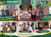 Giat Jumat Keliling Kapolsek Perhentian Raja Sholat Jumat Berjamaah di Masjid Nur All Jabbar, Imbau Kamtibmas Tetap Aman Dan Kondisif